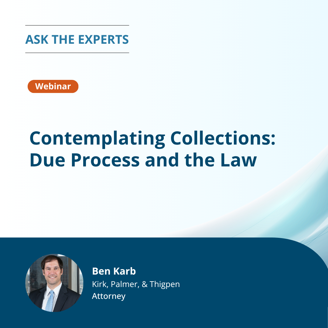 Contemplating Collections: Due Process and the Law